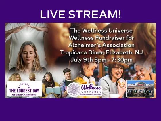 Evento di benessere per la raccolta fondi dell'Alzheimer's Association in diretta streaming